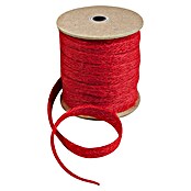 Windhager Jutegewebeband Fischgrät (L x B: 20 m x 1 cm, Rot)