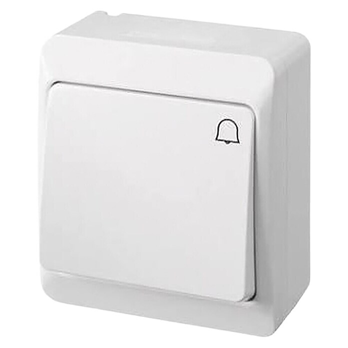 Famatel Pulsador para estancias con humedad estanco (Gris, Montaje en la pared, IP55) | BAUHAUS
