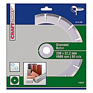 Craftomat Disco de corte de diamante Láser (Hormigón, Diámetro disco: 350 mm)
