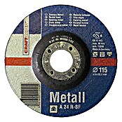 Craftomat Disco de corte A 24R-BF (Metal, Diámetro disco: 115 mm, Espesor disco: 3 mm, 1 ud.)