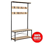 Perchero (L x An x Al: 35 x 100 x 180 cm, Negro/Haya) | BAUHAUS