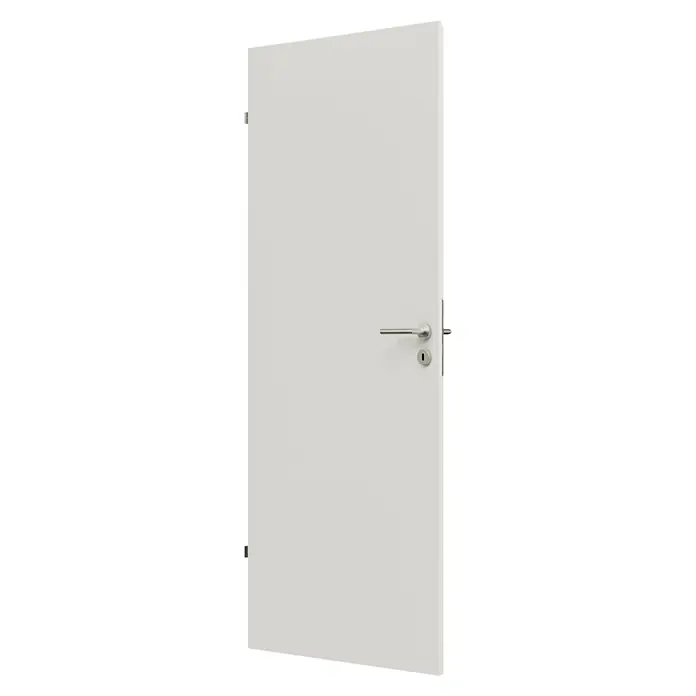 Kilsgaard Zimmertür 42/00 - 860 x 1.985 mm, DIN Anschlag: Links, Weiß lackiert, ähnlich RAL 9010, Röhrenspan