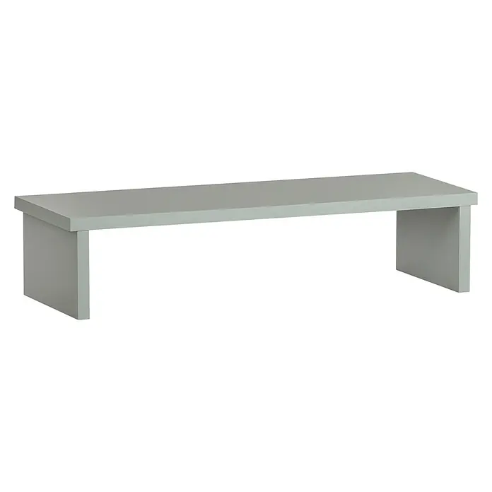 Schildmeyer Niels Schreibtischaufsatz - B x H: 55 x 12,7 cm, Pistazie - Hellegraue, rechteckige moderne Bank, geeignet als Sitzgelegenheit oder Konsolentisch.
