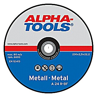 Alpha Tools Trennscheibe A 24R-BF (Geeignet für: Metall, Durchmesser Scheibe: 230 mm, Stärke Scheibe: 2,5 mm, 5 Stk.)