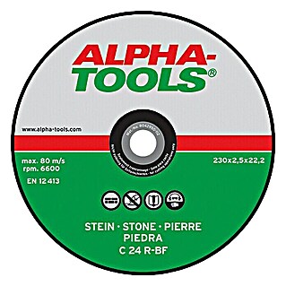 Alpha Tools Doorslijpschijf C 24R-BF (Steen, Schijfdiameter: 230 mm, Dikte plaat: 2,5 mm, 5 st.)