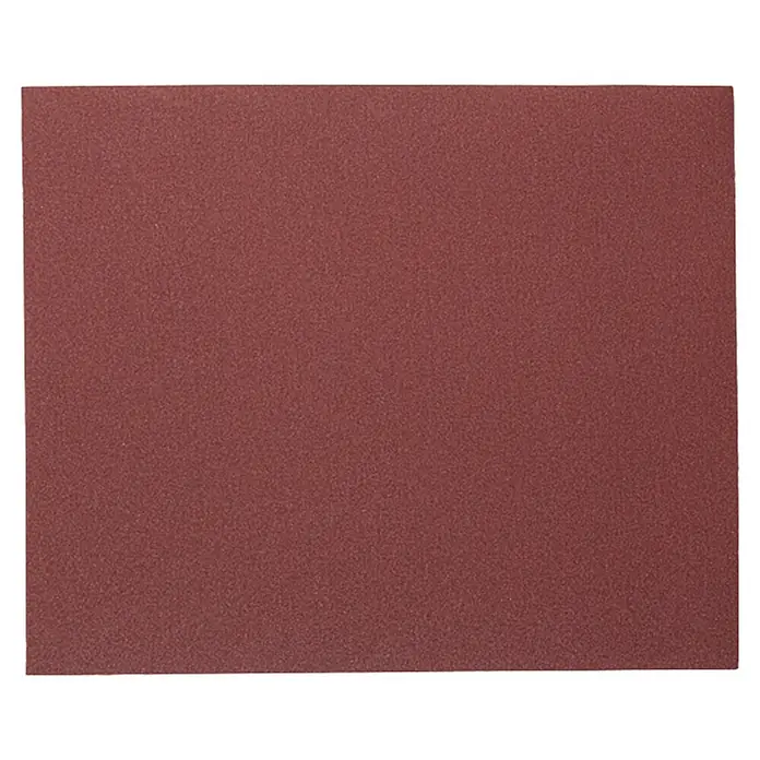 BAUHAUS Schleifpapier Exclusiv - Körnung: 240 - Nahaufnahme eines Blattes Schleifpapier mit feiner Körnung, ideal zum Glätten von Oberflächen.
