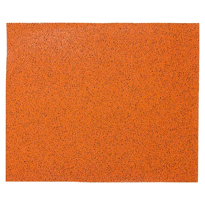 BAUHAUS Schleifpapier Super - Körnung: 40 - Orangefarbene Gummimatte mit feiner Körnung. Strapazierfähiger Bodenbelag für verschiedene Anwendungen.