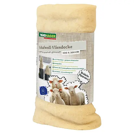 Windhager  Kälteschutz Schafwoll-Vliesdecke