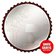 Espejo de pared Orbital (Diámetro: 80 cm, Nogal) | BAUHAUS