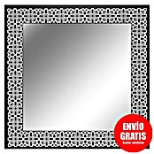 Espejo de pared Damasco (70 x 70 cm, Negro/Plateado) | BAUHAUS
