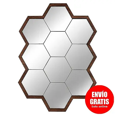 Espejo de pared Panal