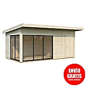 Palmako Caseta de jardín Andrea Slide (Medidas ext. (An x Pr): 574 x 404 cm, Madera, Natural) | BAUHAUS