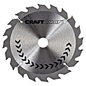 Craftomat Kreissägeblatt HM (160 mm, Bohrung: 16/20 mm, 20 Zähne)
