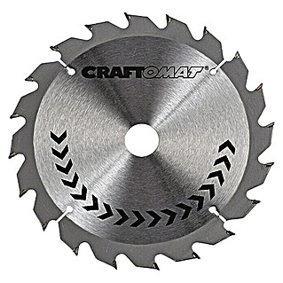 Craftomat Cirkelzaagblad HM (160 mm, Boorgat: 16/20 mm, 20 tanden)