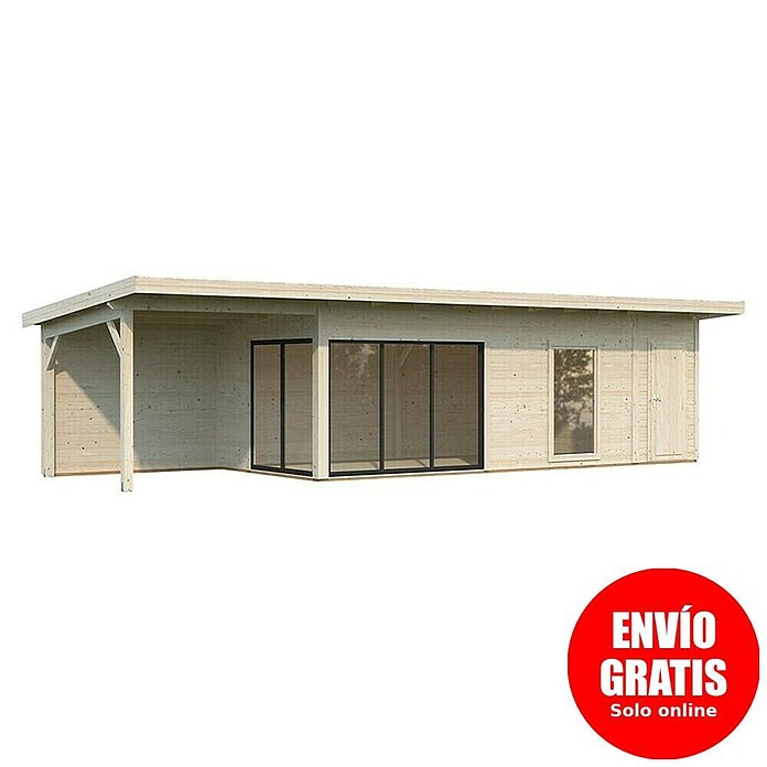 Palmako Caseta de jardín Andrea Slide Plus (Medidas ext. (An x Pr): 1.060 x 404 cm, Madera, Natural) | BAUHAUS