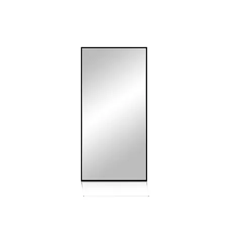 CORDIA PLUS spiegel Rimini Line mit Aluminiumrahmen, mattschwarz eloxiert, 80 × 41 cm