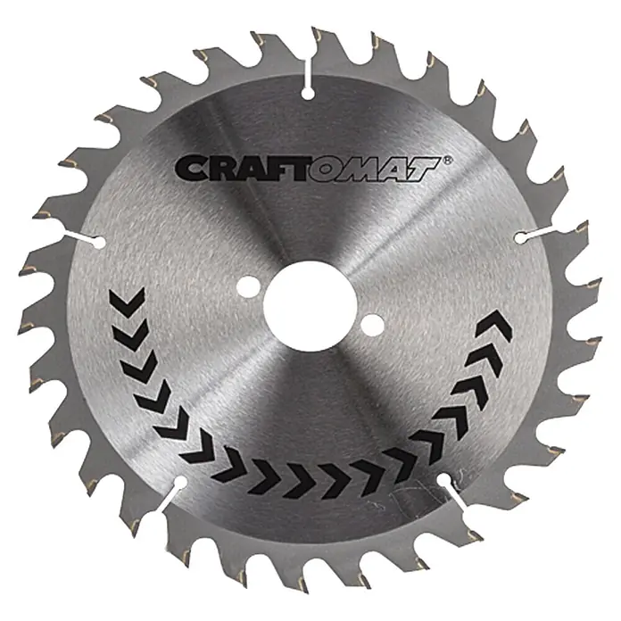 Craftomat Kreissägeblatt HM - 190 mm, Bohrung: 30 mm, Anzahl Zähne: 30 Stk. - Kreissägeblatt der Marke Craftomat. Das Sägeblatt hat eine silberne Farbe und scharfe Zähne.