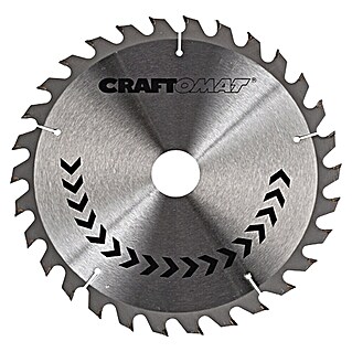 Craftomat Disco de sierra HM (190 mm, Orificio: 30 mm, Número de dientes: 30 ud.)