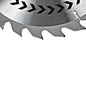 Craftomat Disco de sierra HM (250 mm, Orificio: 30 mm, 24 dientes, Espesor de hoja de sierra: 3,2 mm)