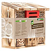 Windhager Insektenhotel Zur Linde (30 x 13,5 x 27 cm, Naturbraun/Rot)