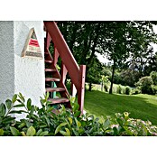 Windhager Insektenhotel Trigon (L x B x H: 36,5 x 9,5 x 48,5 cm, Holz, Naturbraun/Rot, Geflammt)