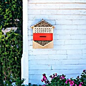 Windhager Insektenhotel Hexagon (33,5 x 28 x 10 cm, Holz, Braun/ Rot) | BAUHAUS