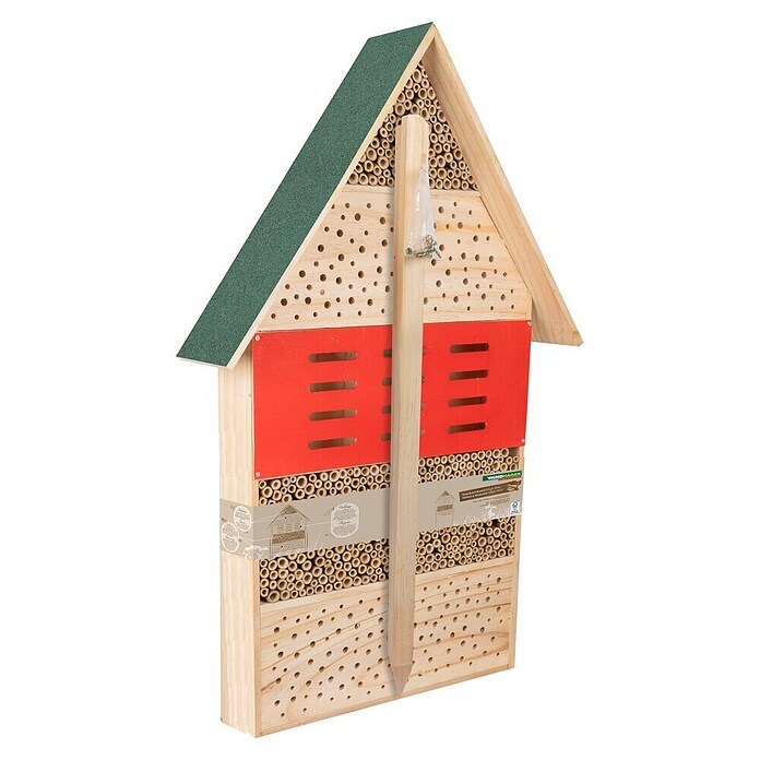 Windhager Insektenhotel High Rise (80 x 50 x 12 cm, Holz, Braun/ Rot) | BAUHAUS