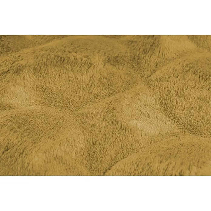 Kayoom Fellteppich Royal Glow 825 - Honig, 170 x 120 cm, 80 % Polyester, 20 % Baumwolle - Goldbrauner, plüschiger Stoff mit weicher, texturierter Oberfläche.