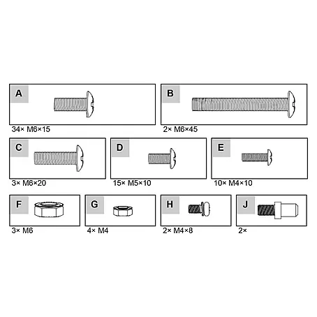Grillstar  Ersatzschrauben Set