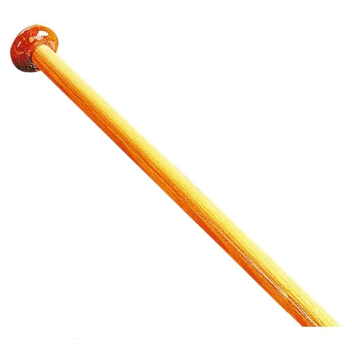 Flaggenstock1.000 mm, Holz, Durchmesser: 25 mm, Lackiert - Stock mit bernsteinfarbenem Knopf, ideal für Bastelarbeiten oder dekorative Projekte, für ein einzigartiges Design.