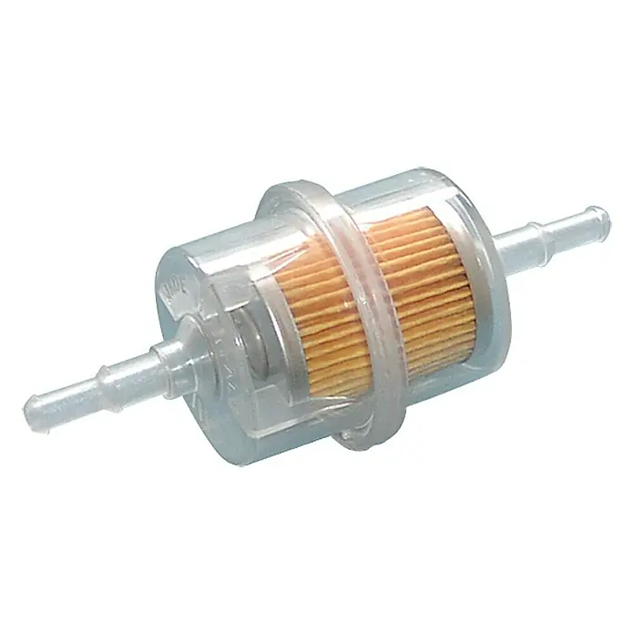 Navyline Treibstofffilter - Kunststoff - Kraftstofffilter mit transparentem Gehäuse und Filterelement für die Reinigung des Kraftstoffs.