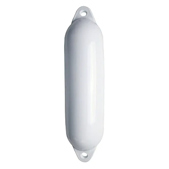 Fender Star 25 - Durchmesser: 15 cm, Länge: 58 cm, Weiß - Weißer Bootsfender aus robustem Kunststoff mit zwei Befestigungslöchern für einfache Anbringung zum Schutz des Bootsrumpfs.