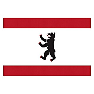 Flagge (Berlin, 45 x 30 cm, Spunpolyester)
