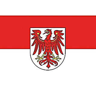 Flagge (Brandenburg, 30 x 20 cm, Spunpolyester)