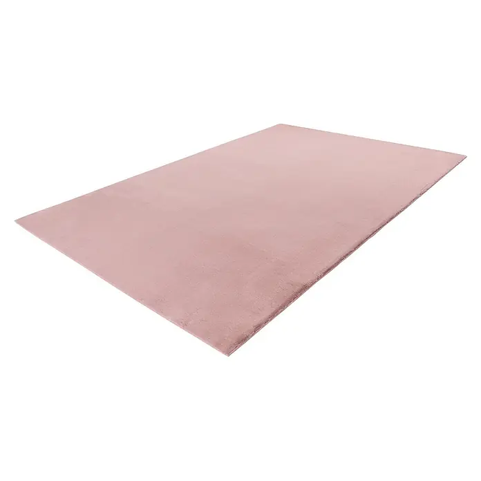 Kayoom Fellteppich Cross 425 - Pastellrosa, 230 x 160 cm, 100 % Polyester - Rechteckiger, hellrosa Teppich mit weicher, flauschiger Florstruktur, ideal als gemütlicher Bodenbelag.