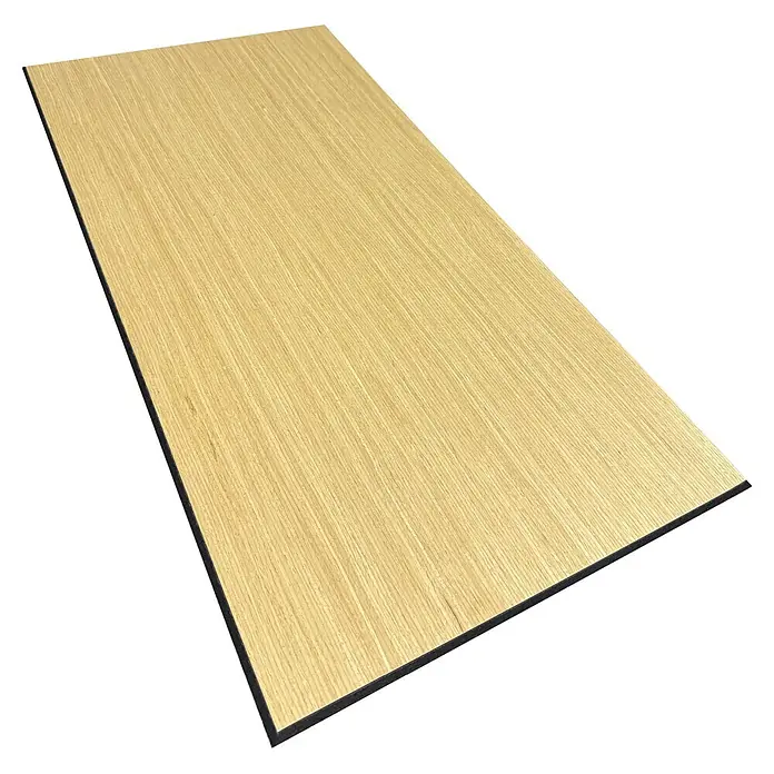 Sonido Akustikplatte New Oak Light - Braun, L x B x S: 740 x 370 x 9 mm, 3 Stk., 0,82 m² - Helle, rechteckige Holzplatte mit sichtbarer Maserung und dunklen Kanten.