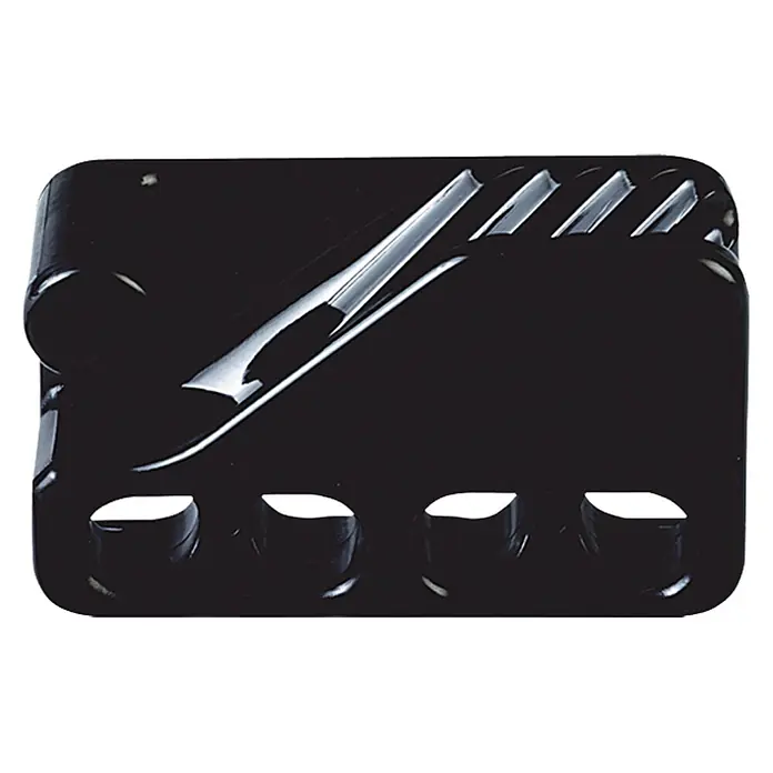 Fenderklemme CL 234 - Polyamid, Schwarz - Abgebildet ist ein schwarzer Kabel-Organizer. Mit dem Kabel-Organizer lassen sich Kabel ordentlich verwalten und verstauen. Er verhindert Kabelsalat.
