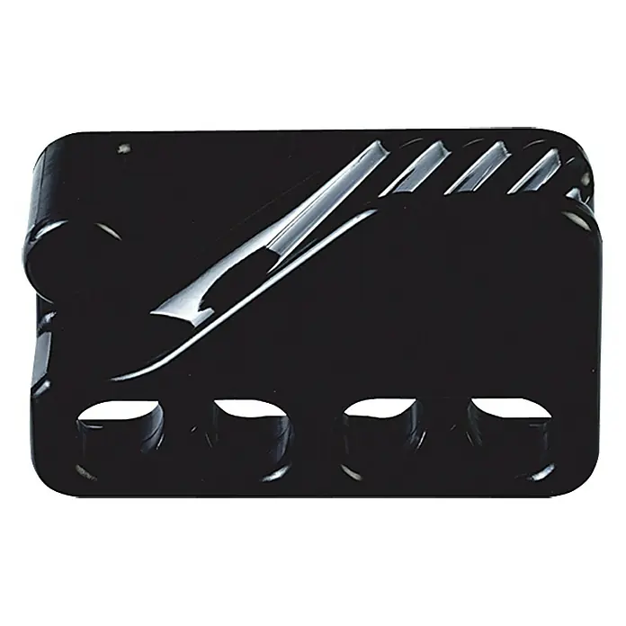 Fenderklemme CL 234 - Polyamid, Schwarz - Abgebildet ist ein schwarzer Kabel-Organizer. Mit dem Kabel-Organizer lassen sich Kabel ordentlich verwalten und verstauen. Er verhindert Kabelsalat.