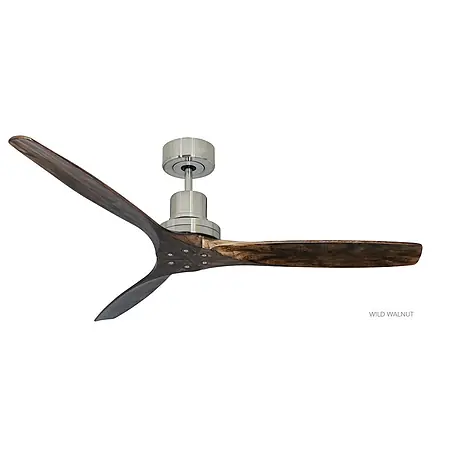 Vam  Deckenventilator Vam Deckenventilator KAUAI Nickel gebürstet Wild-Walnut 132 cm