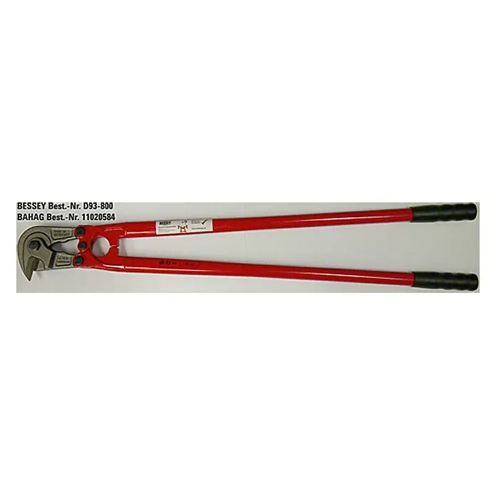 Bessey Bolzenschneider D93-800 - Länge: 790 mm - Bolzenschneider von Bessey, Modell D93-800, BAHAG Best.-Nr. 11020584. Schneidet Bolzen, Ketten und Draht präzise.