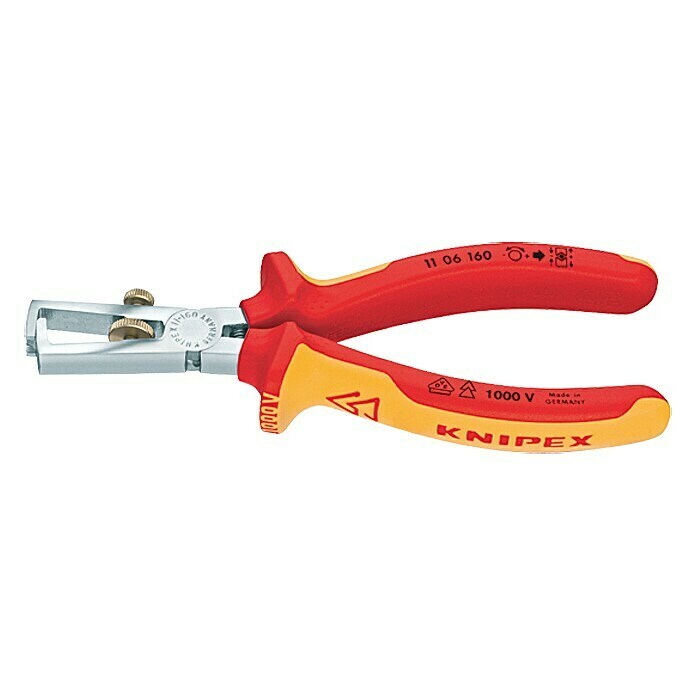 Knipex Afstriptang VDE (Lengte: 160 mm, Materiaal greep: Meercomponenten omhulsel)
