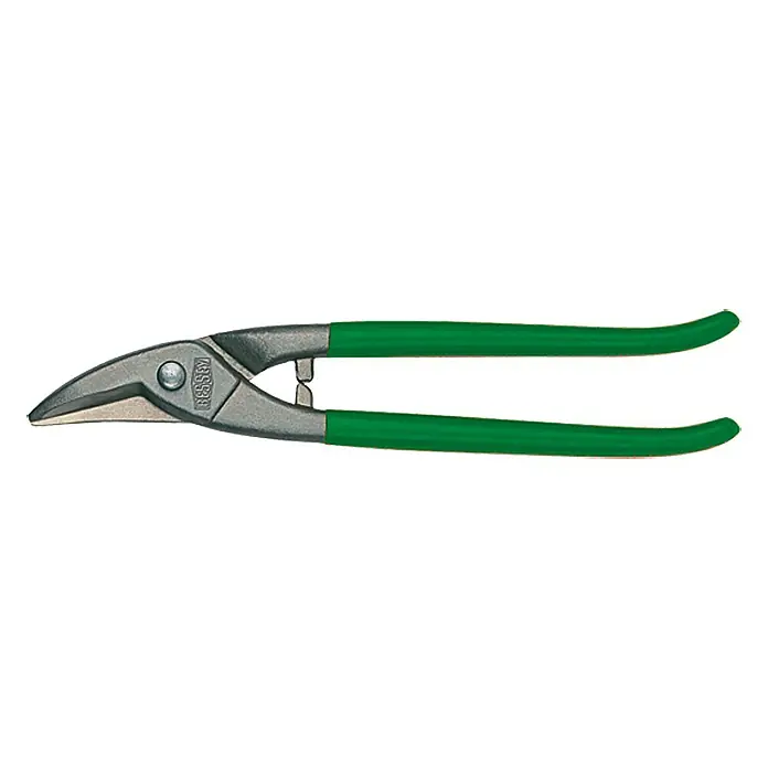 Wisent Tijeras para chapa - Largo: 250 mm, Longitud de corte: 42 mm - Tijeras para metal con mango verde, ideales para cortar chapa con precisión. Construcción robusta para uso profesional.