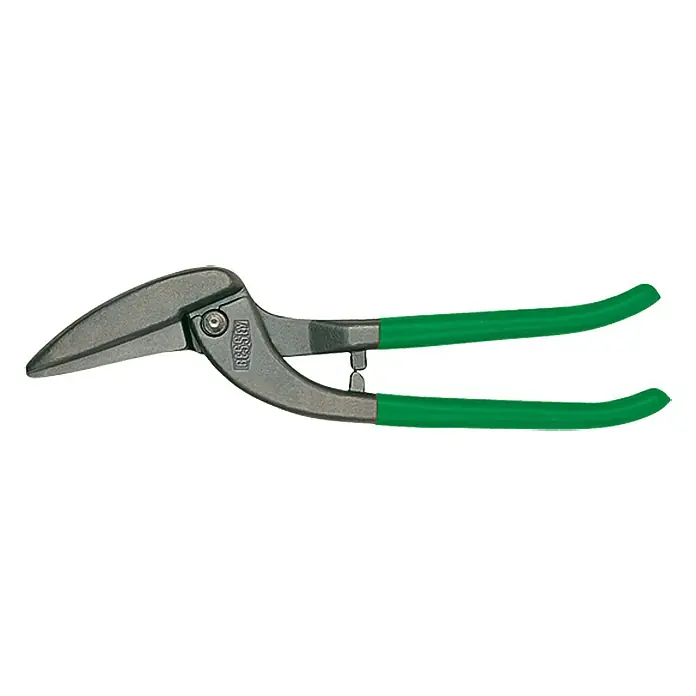 Wisent Tijeras para chapa - Largo: 300 mm, Longitud de corte: 62 mm, Acero - Tijeras para chapa con mango verde, ideales para cortar metal con precisión. Herramienta duradera para artesanos y aficionados al bricolaje.