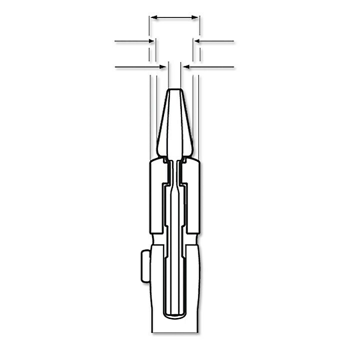 Knipex Alicates llave (Capacidad de agarre tuercas: 35 mm, Niquelado, Recubierto de plástico)
