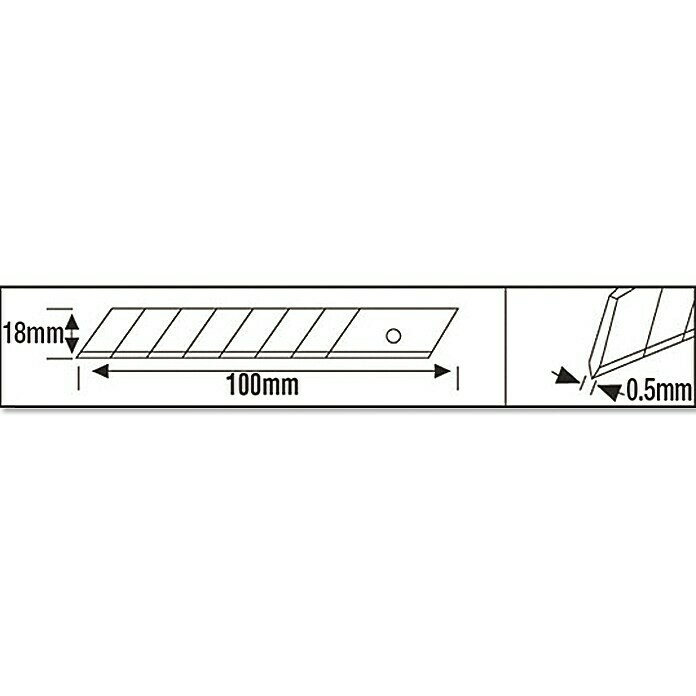 Wisent Cuttermesser MA 120Klingenbreite: 18 mm, Klingenstärke: 0,5 mm Unknown