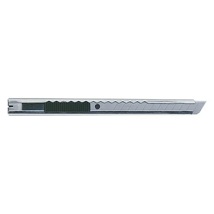 Wisent Messer-Set MA 300 - 5 -tlg., Klingenbreite: 9 cm - 18 cm - Ein silbernes Teppichmesser mit herausfahrbarer Klinge für präzise Schnitte in verschiedenen Materialien. Ideal für Hobby und Handwerk.