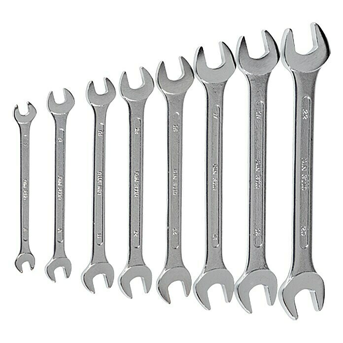 Alpha Tools Set de llaves fijas de doble boca (8 piezas, 6 - 22 mm)