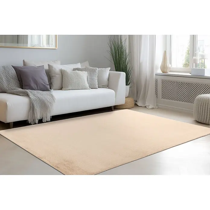 Kayoom Fellteppich Emperor 525 - Beige, 170 x 120 cm, 100 % Polyester - Stimmungsaufnahme