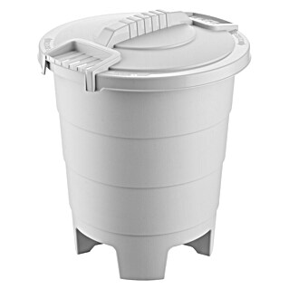Standard-Mülleimer Maya (23 l, Hellgrau, Kunststoff, Rund)
