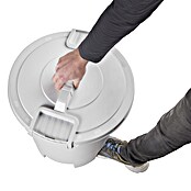 Standard-Mülleimer Maya (23 l, Hellgrau, Kunststoff, Rund) | BAUHAUS
